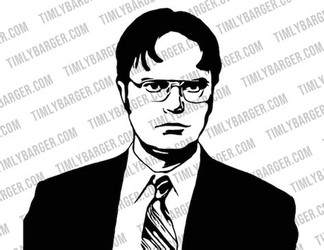 dwight schrute  office  png  svg etsy