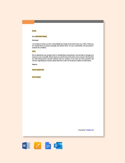 official document template collection