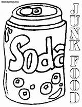 Food Coloring Pages Junk Print sketch template
