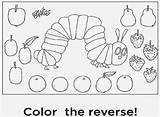 Carle Caterpillar Printable Mewarnai sketch template