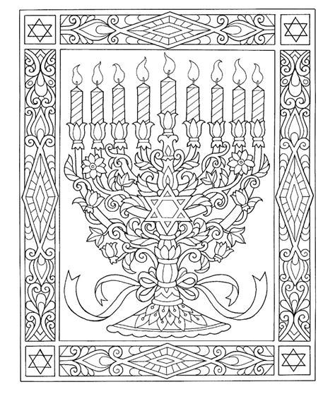 hanukkah coloring pages drawings ty