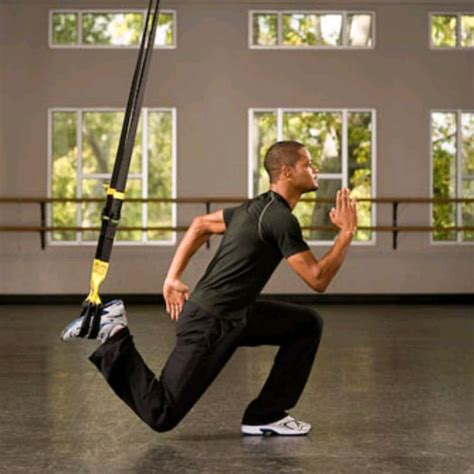 trx suspended lunge exercise how to workout trainer by