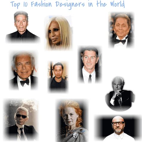 top  fashion designers  world  popular