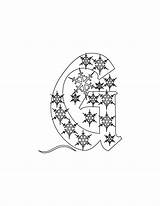 Christmas Coloring Pages Alphabet sketch template