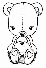 Riscos Ursinhos Teddy Graciosos Pandas sketch template