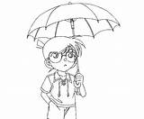 Conan Coloring Pages Detective Closed Case sketch template