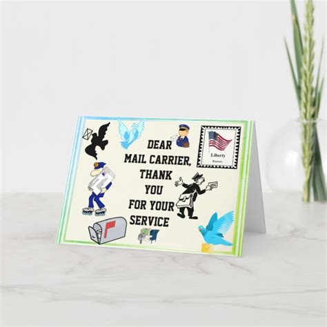 mail carrier   card zazzlecom