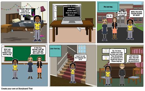 Cyber And Physical Bullying Story Storyboard Per 1b798642