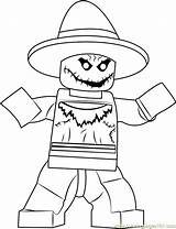 Lego Scarecrow Coloring Pages Coloringpages101 sketch template