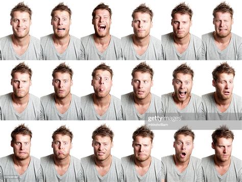 18 expression du visage du bel homme avec barbe photo getty images