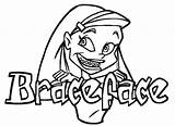 Beugelbekkie Braceface Beugel Animaatjes Kleurplaten Plaatjes sketch template