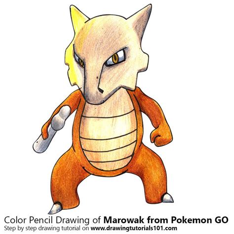 marowak  pokemon   color pencils time lapse pokemon