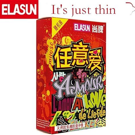 elasun 16 pcs arbitrary love random packet lubricated condoms natural