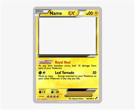 pokemon blank card template pokemon black white legendary