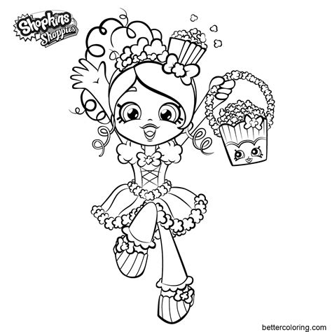 shoppies coloring pages  girls  printable coloring pages