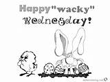 Wednesday Wacky Dr Seuss Coloring Pages Rabbit Chick Kids Printable Color Print sketch template