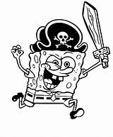Spongebob Pirate Coloring Pages Karate Acting Coloringkids Print Colouring Pirates Printable Girl Kids Color Cliparts Squarepants Gangster Clipart Getcolorings Library sketch template