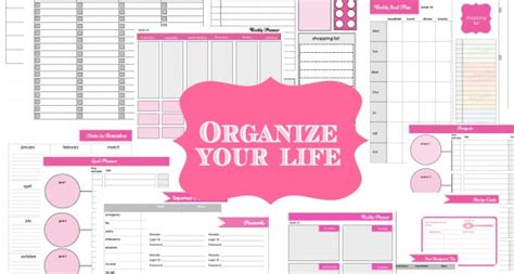 images   printable life organizer  printable planner