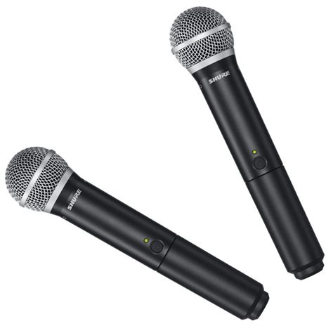 shure blxukpg dual handheld wireless microphone system exdemo