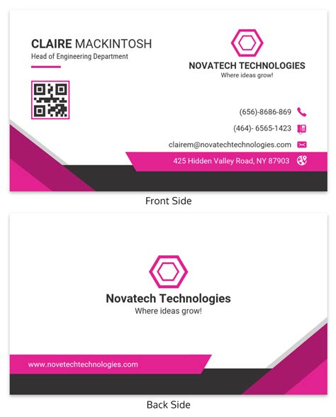 template  business cards