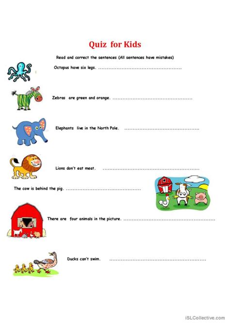quiz  kids picture description english esl worksheets
