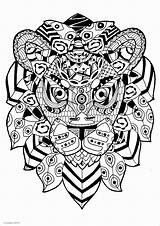 Coloring Lion Pages Mandala Adults Zentangle Head Animal Animals Colouring Printable Adult Coloringbay Print Difficult sketch template