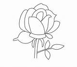 Coloring Rose Pages Roses Printable Kids Bestcoloringpagesforkids sketch template