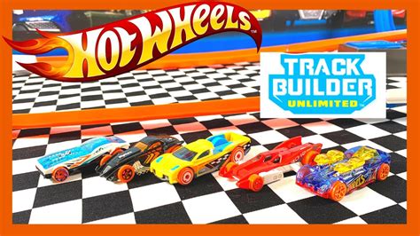 Hot Wheels Track Builder Unlimited 5 Pack On The Track Youtube