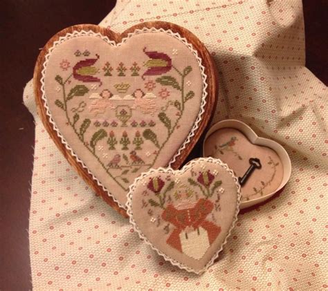 valentine 2 brenda gervais pattern embroidery hearts cross stitch