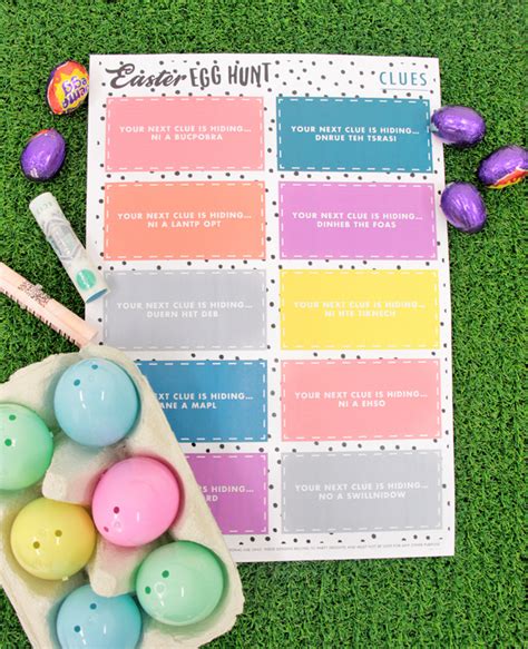 Easter Egg Hunt Ideas For Adults Printable Clues Party