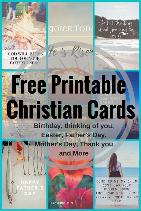 printable christian cards   occasions
