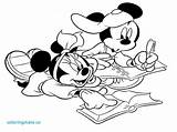Mickey Minnie Pages Kissing Coloring Mouse Getcolorings Ki sketch template