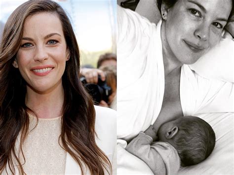 liv tyler shared a stunning photo of her breastfeeding her newborn
