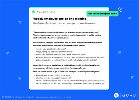 meeting templates  crisp trust building meetings