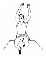 Leichtathletik Weitsprung Ausmalbilder Jump sketch template