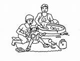 Picnic Family Coloring Pages Awesome Netart sketch template