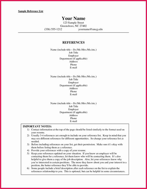 references template  resume   resume references