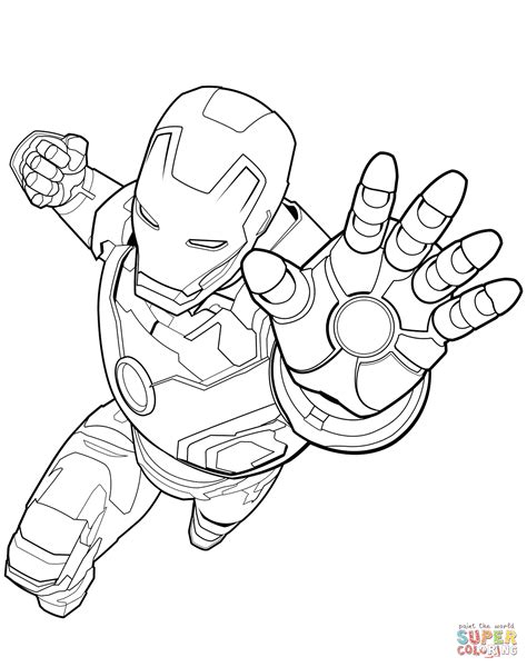 iron man printable coloring pages