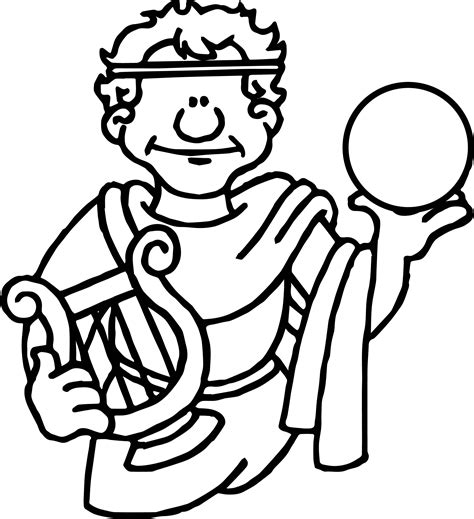gambar ancient rome holding sphere coloring page wecoloringpage roman