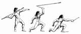 Atlatl Spear Drawing Thrower Atl Native Hands Prehistoric Throwing Aztec Diagram Hunter Unm Edu Survival Atlatls Use American Figure Used sketch template