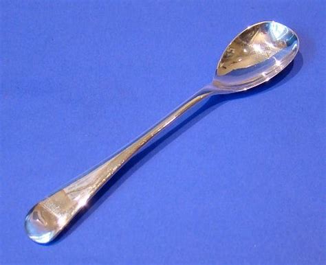 edwardian antique silver  english mustard spoon daniel bexfield