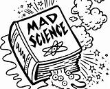Scientist Mad Coloring Pages Getcolorings Science Getdrawings Color sketch template