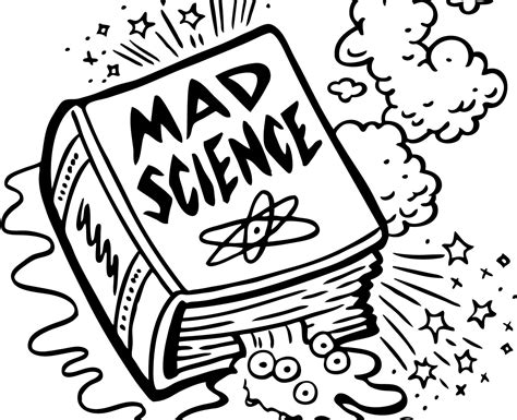 mad scientist coloring page  getdrawings