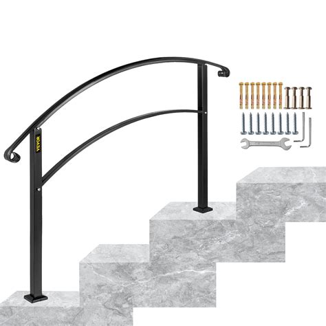 Buy Happybuy Handrails For Outdoor Steps Fit 1 Or 3 Steps Outdoor