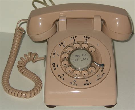 vintage  dm rotary telephone classic mauve tan beige bell system pacific ebay