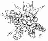 Gundam Coloring Pages Sd Wing Chibi Strike Lineart Printable Aile Version Tattoo Sheets Kids Hobbies Crafts Sketch Colouring Color Book sketch template