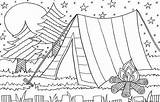Coloring Pages Camping sketch template