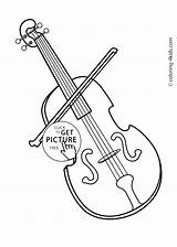 Violin Coloring Drawing Simple Kids Fiddle Pages Bow Easy Getdrawings Designlooter Printable Drawings Instruments Musical Paintingvalley Collection 1483 97kb sketch template