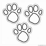 Clues Blues Coloring Pages Paw Print Coloring4free Blue Related Posts sketch template