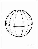 Sphere Coloring Shape Colouring Printable Shapes Pages Template Worksheet Geometric Worksheeto Printablecolouringpages sketch template